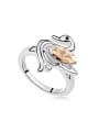thumb Fashion Marquise austrian Crystal Little Swan Alloy Ring 0