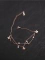 thumb Flower Zircons Accessories Women Anklet 0