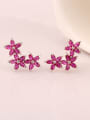 thumb Lucky Flower Hypoallergenic  Really Platinum Plated Cluster earring 1