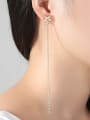 thumb Copper With 3A cubic zirconia Trendy Star Drop Earrings 2