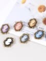 thumb Alloy With Antique Copper Plated Vintage Beauty Head Brooches 1