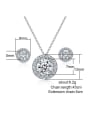 thumb Copper With Cubic Zirconia Simplistic Round 2 Piece Jewelry Set 2