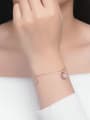 thumb Beautiful and Simple Style Women Bracelet with Pink Crystal 1