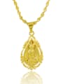 thumb Luxury 24K Gold Plated Chinese Element Copper Necklace 0