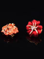 thumb Fashion Personalized Starfish Cubic Rhinestones Alloy Earrings 1