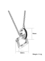 thumb Fashion Heart and Square Lovers Necklace 3