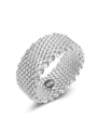 thumb Fashion Classical White Gold Plated Copper Ring 0