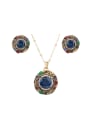 thumb Vintage style Cubic Resin stones Alloy Two Pieces Jewelry Set 0