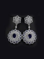 thumb Luxury Retro Flower Party Drop Chandelier earring 0