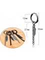 thumb Stainless Steel With Gun Plated Trendy Feather Earrings 2