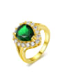 thumb Water Drop Delicate Noble Fashion Ring with Zircon 0