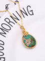 thumb Exquisite Water Drop Shaped Gemstone Necklace 3