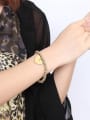 thumb Exquisite Gold Plated Heart Shaped Titanium Bracelet 1