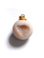 thumb Personalized Natural Crystal Round Ball Pendant 0
