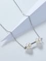 thumb Personality Geometric Shaped Artificial Pearl Necklace 3