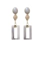 thumb Alloy With Gold Plated Simplistic Hollow  Geometric Drop Earrings 0