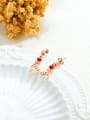 thumb Stainless Steel With Rose Gold Plated Simplistic Hollow Palm Drop Earrings 1