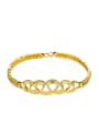 thumb Copper Alloy 24K Gold Plated Classical Bracelet 0