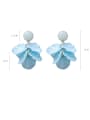 thumb Alloy With Acrylic  Personality Multi-layered petals  Drop Earrings 4