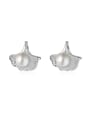 thumb Personalized Shell Imitation Pearl Stud Earrings 0