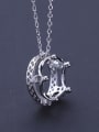 thumb S925 Silver Crown Shaped Pendant 0