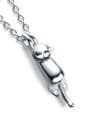 thumb Lovely Cat S925 Silver Clavicle Necklace 0