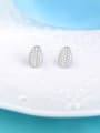 thumb Lovely Personality Stud Earrings with Zircons 1