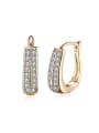 thumb 18K Gold U-shaped Zircon clip on earring 0