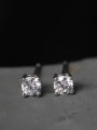 thumb Shining Zircons Fashion Stud Earrings 0