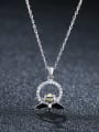 thumb 925 Sterling Silver With Artificial zircon  Cute Little Bee Necklaces 0