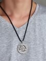 thumb Personality Antique Silver Plated Geometric Shaped Alloy Necklace 2