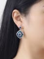 thumb Fashion Flower Drop Chandelier earring 1
