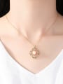 thumb Sterling Silver 18K gold micro inlaid 3A zircon jewelry necklace 1