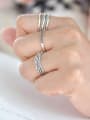 thumb 925 Sterling Silver With Antique Silver Plated Vintage Lines Rings 2