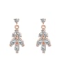 thumb Alloy With Cubic Zirconia Simplistic Water Drop Drop Earrings 1