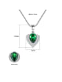 thumb 925 Sterling Silver With Gemstone Delicate Heart Locket Necklace 4