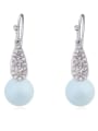 thumb Personalized Imitation Pearls Tiny Crystals Alloy Earrings 3