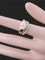 thumb Fashion Gold Plated Cubic Zircon Cubic Rhinestones Copper Ring 1