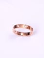 thumb Shining Zircon Personality Titanium Ring 0