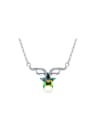 thumb Micro Pave Angel Wings Star Crystal Necklace 0