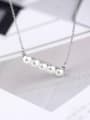 thumb Simple Freshwater Pearls Silver Necklace 2