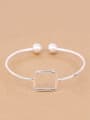 thumb Simple Hollow Square Opening Bangle 0