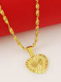 thumb Women High Quality Heart Shaped Copper Necklace 2