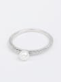 thumb Exquisite Freshwater Pearl Zircon Ring 0