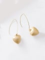 thumb Alloy With Gold Plated Fashion Heart Hook Earrings 3