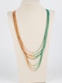 thumb Women All-match Double Color Sweater Necklace 0