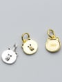 thumb 925 Sterling Silver With 18k Gold Plated Cute Animal Pig Charms 0