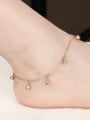thumb Classical Little Bells Rose Gold Plated Titanium Anklet 1