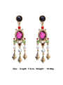 thumb Alloy With Rose Gold Plated Vintage Irregular Drop Earrings 3
