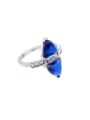thumb Elegant Artificial Sapphire Fashion Simple Alloy Ring 3